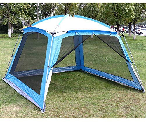 Gazebo de Jardin de 33 m avec côtés en Maille Anti-Insectes, Barbecue de pavillon de fête de Tente imperméable de Gazebo Robuste avec Une Porte zippée