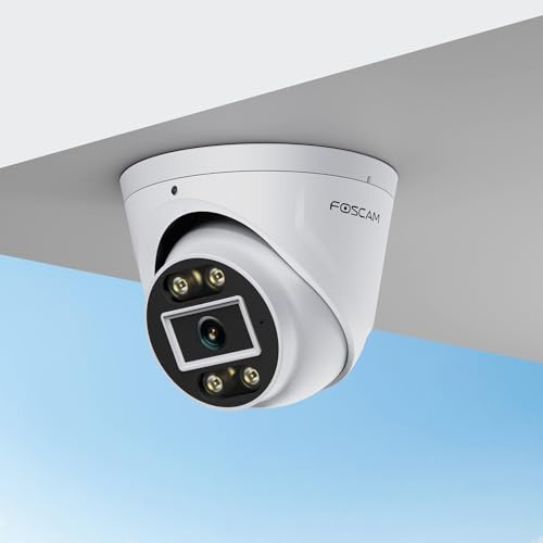 5MP Security POE IP Camera Outdoor/Indoor, T5EP 3K Home Security Surveillance Cameras with 2-Way Talk, Color Night Vision, Spotlight, Work with Alexa IP66 (US Model Not for UK)