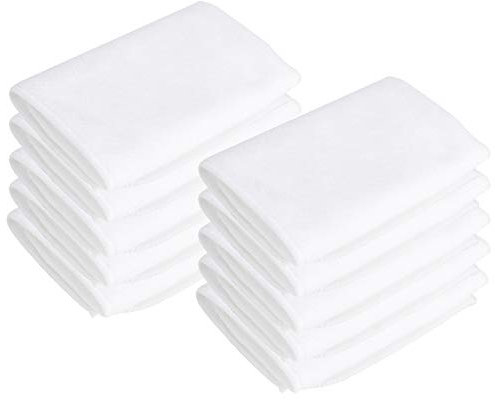 10 Stück Mikrofaser-Turnhandtücher, Schweißhandtuch, Fitness-Übungshandtücher, Yoga-Handtuch, Trainingshandtücher Für Schweiß, Schnell Trocknend, Saugfähige Fitnessstudio-Handtücher, Weißes Sporthandt