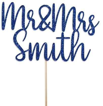 KreateSquare Personalised Cake Topper, Custom Name Party Cake Decoration