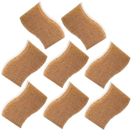 Healeved 8 Piezas Trapos De Algodón De Pulpa De Madera para Esponjas De Cocina Esponjas para Fregar Cocina El Fregadero