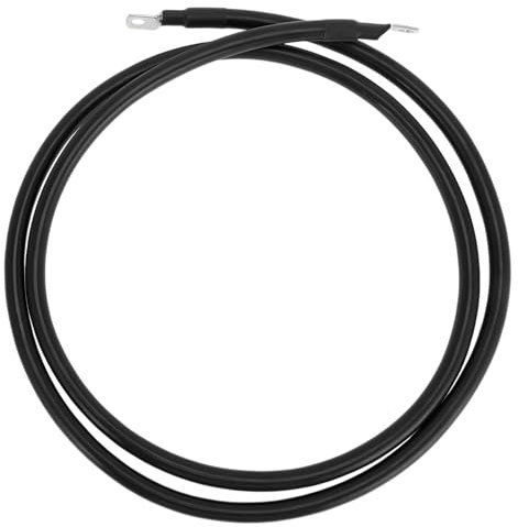 VekAuto 1 Pc Battery Inverter Cable 2 AWG Gauge 6FT 5/16 Lug Battery Cable Universal for Car Vehicle Boat RV Solar Tinned Copper Black
