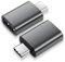 MoKo Adaptador USB C Macho a USB A Hembra 3.2 Gen 2 10Gbps, Compatible con iPhone 15 Pro MAX, MacBook Pro, iPad, iMac, Thunderbolt 4/3 Dispositivos, 2 Piezas