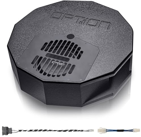 Option subwoofer-kit kompatibelt med Skoda Octavia III (typ 5E, byggår 2013–2020) – passiv reservhjulssubwoofer DRIVE10BR-P i Plug & Play-set för Skoda Octavia (för canton-ljudsystem)