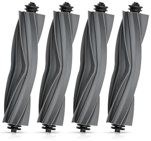 4 pezzi di spazzole principali di ricambio per aspirapolvere robot Dreame L10s Ultra Gen 3 / Gen 2 / D10 Plus Gen 2 / X40 Ultra / L40 Ultra AE / X40 Master / X30 Ultra/Mova E40 Ultra / E30 Ultra