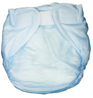Langkee Haian Premium Baby-Windel für Erwachsene, Komfort und Schutz, Transparentes Blau, Größe 3XL-4XL