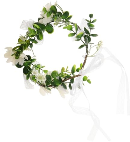 VALICLUD Blumenkranz für Damen Blätterkränze Blumenstirnbänder Rosenblüten-haarbänder Feenkronen für Hochzeiten Partys und Reisen Haarblumen Blumendekorationen für Partys Accessoires für Te