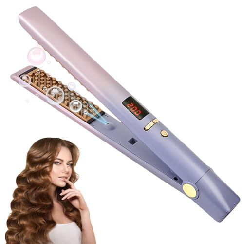 Hair Crimpers for Women, 120-200℃ Hair Crimper for Women, Negative Ion Crimpers Hair with Auto Shut Off, Crimping Tool Hair for Long-Lasting Root Volume Fluffy Hairstyle (Gradient)