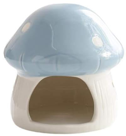 Folpus -Hamsterhaus, Pilzförmige Höhle, Kleintierversteck, Versteck für Rennmäuse, Blau