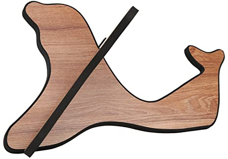 Yctze Supporto per Ukulele in Legno - Staffa per Display per Chitarra Rimovibile con Curve Eleganti per lo Stoccaggio Portatile e l'uso all'aperto (YELLOW)