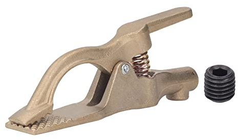Baxnore Morsetto di messa a terra per saldatura Apertura da 35 mm Ottone Buona conduttività Resistenza all'ossidazione Clip di messa a terra consentita 500 A