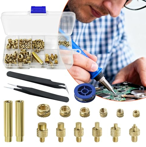 3d Drucker Zubehör Gewindeeinsätze Lötspitzen Set, Gewindeeinsätze M2/M3/M4/M5/M6/M8+6tlg Lötspitzen für Gewindeeinsatz Einschmelzgewinde Lötspitzen Gewindeeinsatz Set Gewindeeinsatz 3d Druck