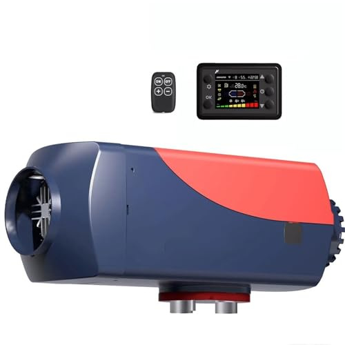 TECASDFG Riscaldatore Diesel da Parcheggio Riscaldatore per Auto 8kW Riscaldatore ad Aria Diesel 12V/24V per Camper con Telecomando e Monitor LCD