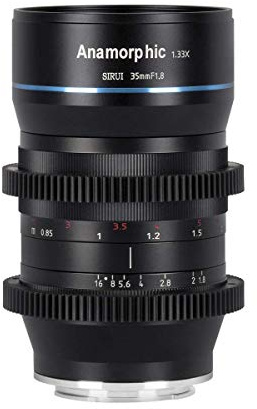 SIRUI 35 mm APS-C 1,33X Anamorphotisches Kinofilmobjektiv mit EF-M-Mount-Adapter für M50, M200, M6 & GH5, BMPCC, Original-MFT-Mount und mit EF-M-Mount-Adapterring (SR35M+EF-M, Nicht EF-Mount)
