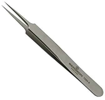 BUZZUFY Pinzette, Edelstahl, antimagnetisch, 120 mm, Swiss Made, Silver, Modern