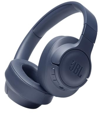 JBL Tune 760NC Kopfhörer, leicht, faltbar, kabellos, mit aktiver Geräuschunterdrückung, Blau