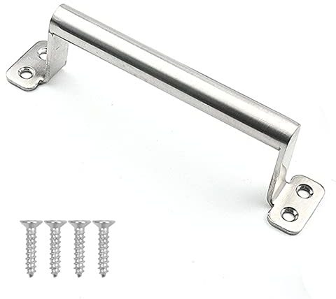 WANLIAN Edelstahlgriff, schlicht, modern, Schubladentürgriff, 125 mm, für Kleiderschrank, Schrank, Schiebetürgriff, silberfarben