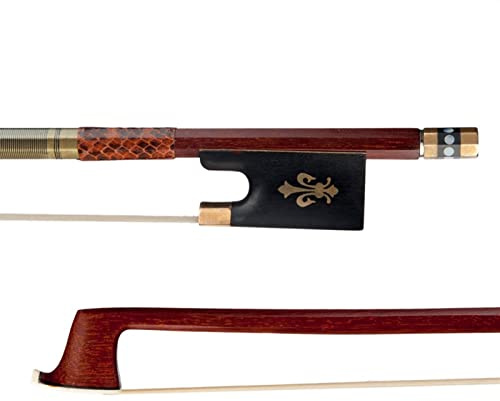 Geigenbogen 4/4 Violin Bogen Pernambuco Octagonal Stick Grip Echte Mongolei Roshaar Ebony Frosch Balance Bow