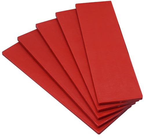 SKIR'CO Lot de 20 cales plates en plastique de 3 mm, 40 x 100 mm, entretoises de cadre de porte et de fenêtre