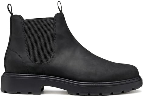 Geox U SPHERICA EC7 Ankle Boot para hombre, negro, talla 44 EU, Negro, 44 EU