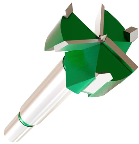 CSOOM Forstnerborr 30 mm trä, träborr med rundskaft, skogsborr för trä, spånplattor, fiberplattor