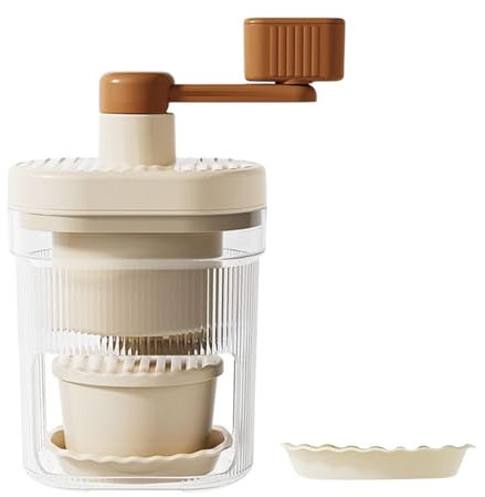 Ice Crusher Manuell - Handkurbel Eisrasiermaschine für Smoothies und Cocktails, langlebig und einfach zu bedienen