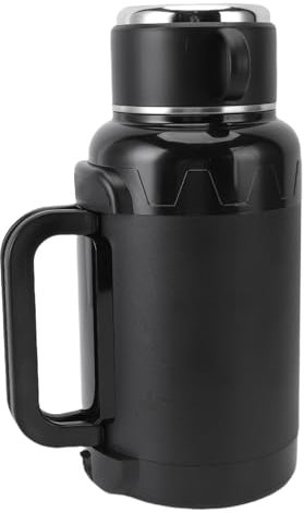 Zerodis Hervidor Eléctrico Mini Hervidor de Agua 1500ml 304 Acero Inoxidable contra la Quemadura Seca Temperatura de Calentador Eléctrico Portátil Caza de Calentador Camina de Agua Caliente con