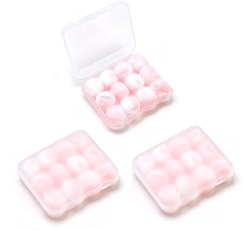 36 PCS Wax Ear Plugs for Sleeping,Soft Wax Earplugs with Carry Case,Moldable Ear Plugs,Reusable Noise Cancelling Earplugs for Swimming, Studying, Airplane Sleep and Work