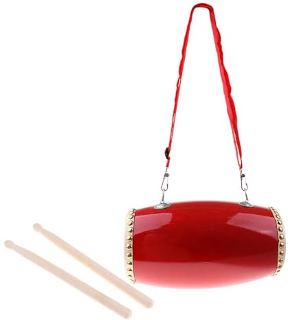 ICDKOYK Taiko Trommelstock, leuchtende Farben, chinesische Hüfttrommel, Tamburin, musikalische Geschenke, hervorragende Verarbeitung, kann als Geschenk an Freunde gegeben werden, die Percussion mögen,