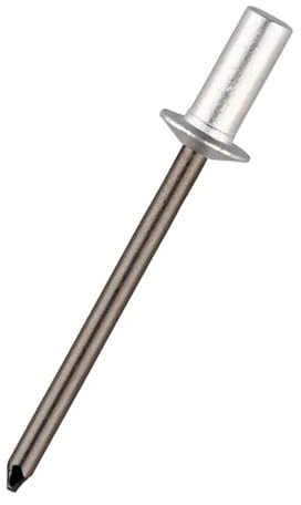 Rivetti ciechi in alluminio con estremità chiusa sigillata a tenuta stagna da 30/50 pezzi, rivetti impermeabili da 3,0-4,8 mm(50Pcs,4.0x10mm)