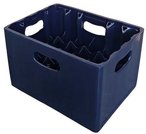 Solent Plastics 24 Compartment 330ml Lager Bottle Plastic Stacking Beer Milk Glass Bottle Crate – Ideal for Homebrew Lager Bottle Storage Glass Catering Recycling (2)