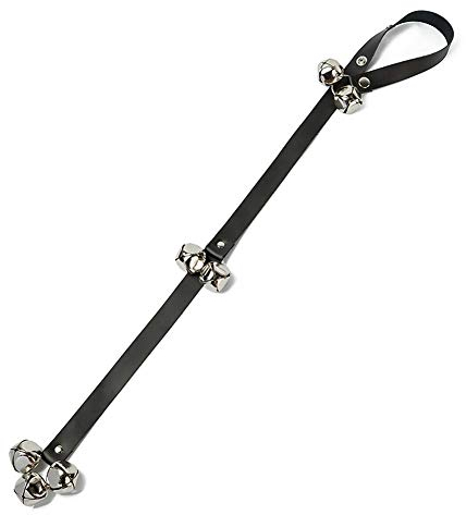 GUOCU 5 Stücke Türglocke Türklingel Für Hunde Training,Schwarz,5Pieces