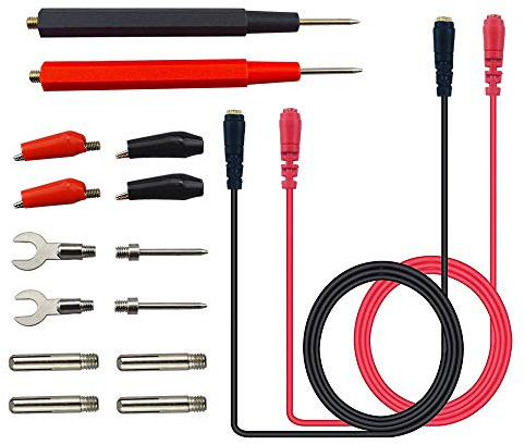 Senven 16Pcs multifunktions multimeter elektronische messleitungen test kit zubehör, multimeter Krokodilklemme test sonde Werkzeug, bananenkopf, für labor test, elektrische prüfung.