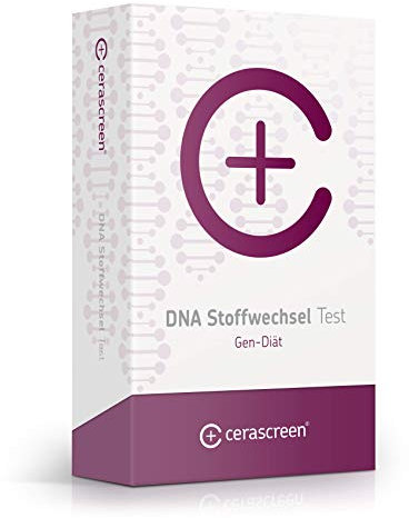DNA Stoffwechsel Test Kit von CERASCREEN - Jetzt passende Gen-Diät für Ihren Körper finden | Mit Testkit schnell & einfach von Zuhause durchführen | Modernste DNA-Analyse