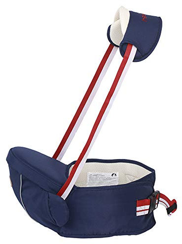 Hipseat Babytrage, freie Größe, für Kleinkinder, multifunktional, Hüftsitz-Trage, Tragepositionen, mit verstellbarem Sicherheitsgurt-Schutz für Baby (dunkelblau)