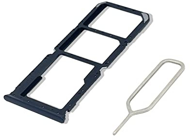 Eonpam Tiroir Carte SIM pour (Oppo A16) Support Qualité d'origine Remplacement Plateau Memory SD Slot carte SIM avec aiguille SIM (Noir)