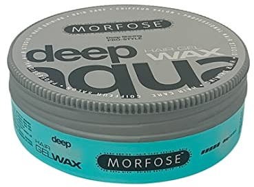Morfose Deep Aqua Hair Styling Wax 175 ml - Hair Control at the Highest Level, Ultra Ekstra Strong Hold, Hair Shine, Long-Lasting Hold - Unisex Use