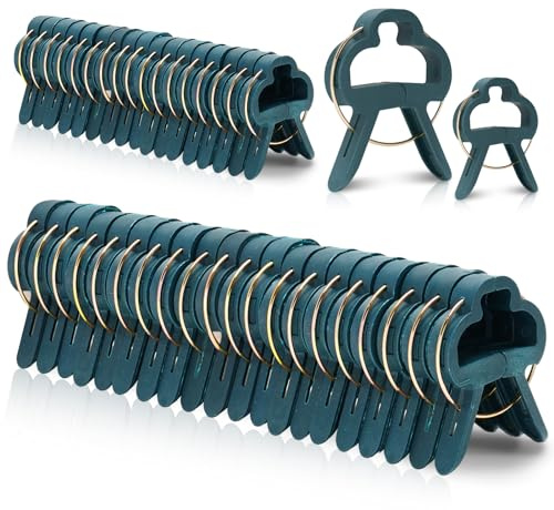 KINGLAKE 100 Stück Pflanzenclips Pflanzklammern für Kletterpflanzen, Tomatenclips, Pflanzen Rankhilfe Clips, Tomaten Clips, Blumenklammern, Klammern Befestigen für Pflanzen-(50M +50L)