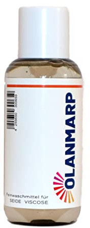 Silkestvättmedel koncentrat för glänsande siden och viskos – Olanmarp specialtvättmedel flytande & drygt (100 ml, utan tvättnät)