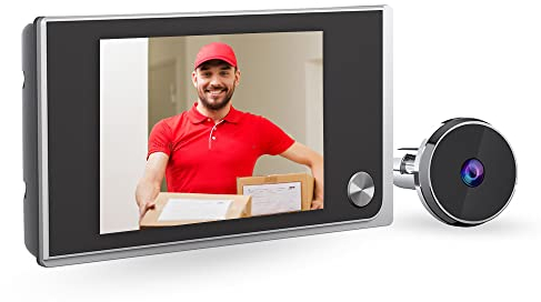 NAIERDI Peephole Camera for Apartment Door 3.5 inch LCD HD Screen 120 Degree Wide Angle Visual Doorbell Digital Door Viewer Super Long Standby Time