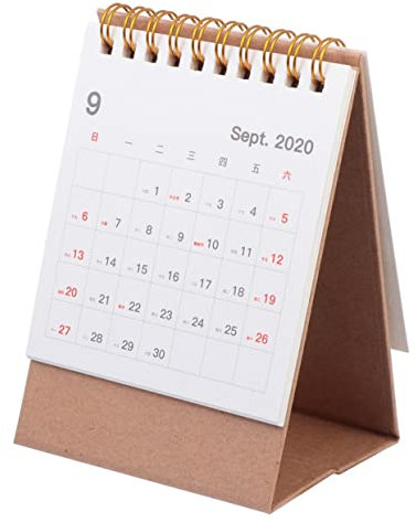 Ciieeo Tischkalender Mit Metallspirale Kalenderplaner Aus Hochwertigem Kalendernotiz Mit Faltbarem Design Für Schreibtisch Praktisch Und Langlebig