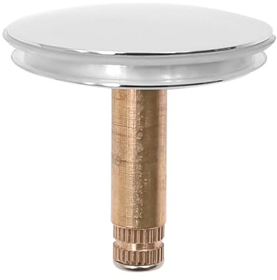POFET Badewanne Stopfen 43mm Abfluss-Stopfen Badewannenstöpsel Universal Ablaufgarnitur aus Messing für handelsübliche Abflüsse Verstellbarer Stöpsel Badewanne