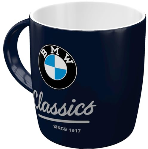 Nostalgic-Art Kaffemugg i retrostil, 330 ml, BMW – Classics – Presentidé för BMW-fans, kopp av keramik, vintagedesign