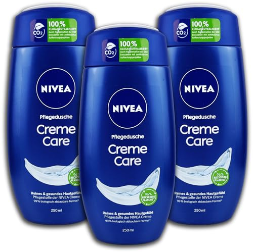3 er Pack NIVEA Pflegedusche Creme Care 3 x 250 ml Duschgel