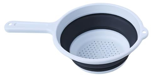 Colador Plegable que,Coladores Plegables de Silicona Para Cocina，Colador de Fideos,Colador Plegable con Asa，Colador de Cocina Plegable Para Escurrir Pasta，Cesta de Drenaje de Frutas y Verduras