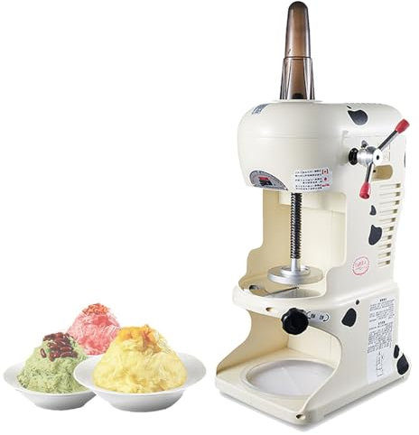 Macchina per ghiaccio tritato elettrica da 350 W, macchina per ghiaccio tritato commerciale, per cubetti di ghiaccio tritati, per bar, negozi di tè e latte, hotel, ristoranti,White