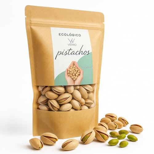 VENIO Pistachos 500g Tostados y Salados, Pistachos Naturales Ricos en Proteínas y Fibra, Pistacho Perfecto para Aperitivos, Ensaladas y Postres, Frutos Secos Naturales, Pistachio Saludable y Nutritivo