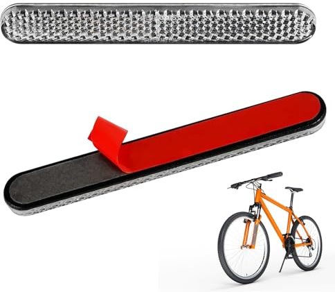 Yistoi 2 Stück Reflektoren Fahrrad, Rückstrahler Motorrad, Fahrrad Reflektor, Durch E4-Zertifizierung, Hohe Sicherheit, Leicht zu Installieren, Geeignet für Die Meisten Fahrräder, Motorräder (Weiß)