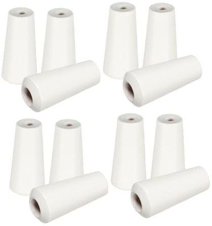 JECOMPRIS 15pcs Wooden Vase Shaped Blind Pull Cord Knobs in White Wood, Easy Installation, Versatile Use for Curtains and Roman Blinds, for Home Window Decoration