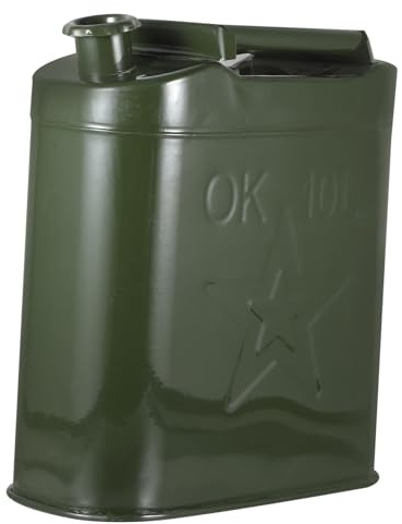 BUGUUYO Contenitore Per Olio in Lamiera d Acciaio Spessa Robusto Serbatoio Per Olio Riutilizzabile Contenitore Portatile Per Benzina e Carburante